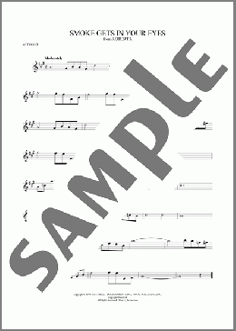 Smoke Gets In Your Eyes(The Platters) 楽譜 アルトサックス（ソロ） ダウンロード