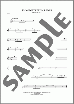 Smoke Gets In Your Eyes(The Platters) 楽譜 フルート ダウンロード
