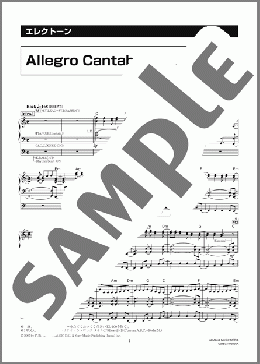 Allegro Cantabile [月刊エレクトーン2007年4月号](SUEMITSU&THE SUEMITH) 楽譜 エレクトーン（ソロ） 5級 ダウンロード 定額サブスク