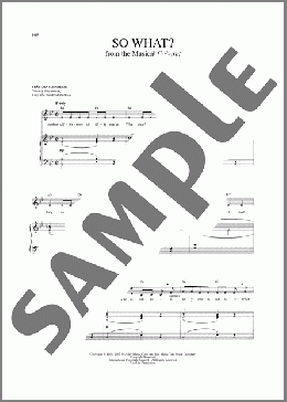 So What? (from Cabaret)(Fred Ebb/John Kander) 楽譜 ピアノ & ボーカル ダウンロード