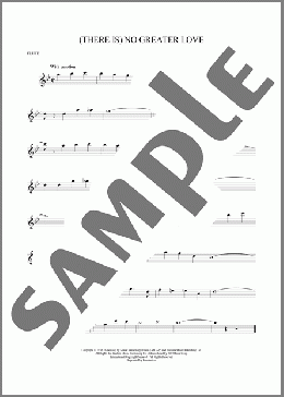 (There Is) No Greater Love(Isham Jones/Marty Symes) 楽譜 フルート ダウンロード