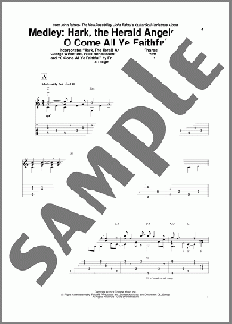 Hark, The Herald Angels Sing / O Come All Ye Faithful - Medley(John Fahey) 楽譜 ギター（ソロ） ダウンロード