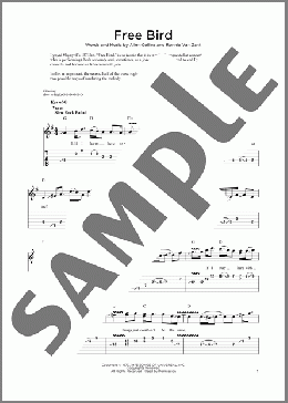 Free Bird(Lynyrd Skynyrd) 楽譜 その他 ダウンロード