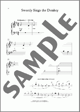 Sweetly Sings The Donkey (arr. Dennis Alexander)(Traditional Round) 楽譜 ピアノ（ソロ） ダウンロード