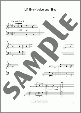 Lift Ev'ry Voice And Sing (arr. Artina McCain)(J. Rosamond Johnson/James Weldon Johnson) 楽譜 ピアノ（ソロ） ダウンロード