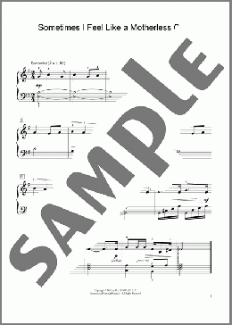 Sometimes I Feel Like A Motherless Child (arr. Artina McCain)(Traditional) 楽譜 ピアノ（ソロ） ダウンロード