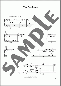 The Bamboula (arr. Artina McCain)(African American Folk Song) 楽譜 ピアノ（ソロ） ダウンロード