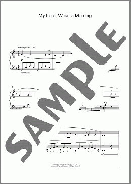 My Lord, What A Morning (arr. Artina McCain)(African-American Spiritual) 楽譜 ピアノ（ソロ） ダウンロード