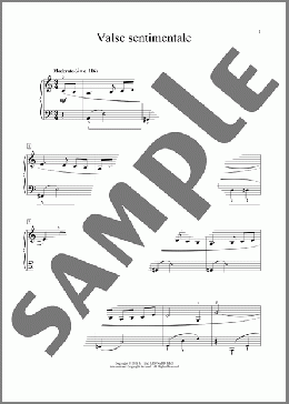 Valse Sentimentale(Dennis Alexander) 楽譜 ピアノ（ソロ） ダウンロード