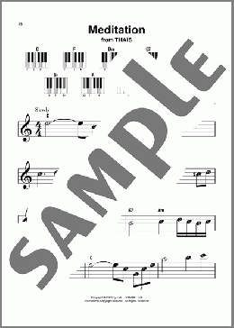 Meditation(Jules Massenet) 楽譜 ピアノ（ソロ） ダウンロード