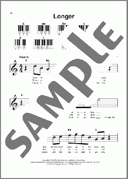 Longer(Dan Fogelberg) 楽譜 ピアノ（ソロ） ダウンロード