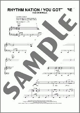 Rhythm Nation / You Gotta Be (from the Amazon Original Movie Cinderella)(Janet Jackson/Camila Cabello and Idina Menzel) 楽譜 ピアノ & ボーカル & ギター ダウンロード