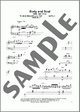 Body And Soul(Bud Powell) 楽譜 ピアノ（ソロ） ダウンロード