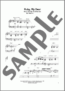 Ruby, My Dear(Bud Powell) 楽譜 ピアノ（ソロ） ダウンロード
