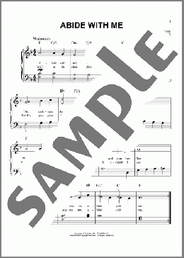 Abide With Me(Henry F. Lyte/William H. Monk) 楽譜 ピアノ（ソロ） ダウンロード