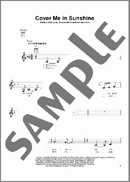 Cover Me In Sunshine(P!nk&Willow Sage Hart) 楽譜 ウクレレ（弾き語り） ダウンロード