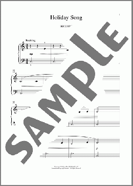 Holiday Song(Louis Kohler) 楽譜 ピアノ（連弾） ダウンロード