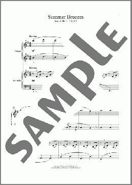 Summer Breezes (From Three Pieces)(Cornelius Gurlitt) 楽譜 ピアノ（連弾） ダウンロード