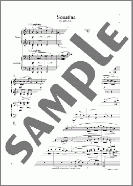 Sonatina, Op. 209, No. 1, II. Larghetto(Jacob Schmitt) 楽譜 ピアノ（連弾） ダウンロード
