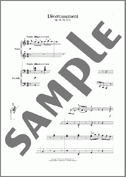 Divertissement, Op. 18, No. 1 (II. Rondo)(Johann Anton Andre) 楽譜 ピアノ（連弾） ダウンロード