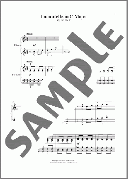 Immortelle, Op. 90, No. 7(Fritz Spindler) 楽譜 ピアノ（連弾） ダウンロード