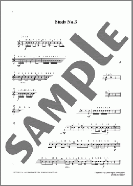 Study No.3 from Graded Music for Snare Drum, Book II(Ian Wright/Kevin Hathway/Ian Wright and Kevin Hathaway) 楽譜 その他 ダウンロード