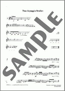 Two Arpeggio Studies from Graded Music for Tuned Percussion, Book I(Ian Wright and Kevin Hathaway) 楽譜 その他 ダウンロード