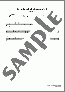 Deck the halls with boughs of holly from Graded Music for Tuned Percussion, Book I(Welsh Air) 楽譜 その他 ダウンロード
