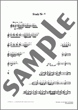 Study No.8 from Graded Music for Snare Drum, Book IV(Ian Wright/Kevin Hathway/Ian Wright and Kevin Hathaway) 楽譜 その他 ダウンロード