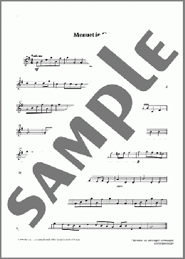 Menuet in G (score&part) from Graded Music for Tuned Percussion, Book I(J. S. Bach) 楽譜 その他 ダウンロード