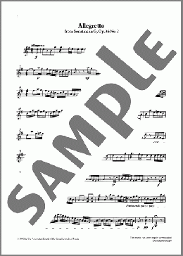 Allegretto (score&part) from Graded Music for Tuned Percussion, Book III(Muzio Clementi) 楽譜 その他 ダウンロード