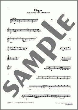 Allegro from Graded Music for Tuned Percussion, Book II(Muzio Clementi) 楽譜 その他 ダウンロード