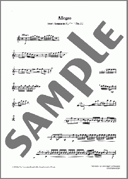 Allegro (score&part) from Graded Music for Tuned Percussion, Book III(G. F. Handel) 楽譜 その他 ダウンロード