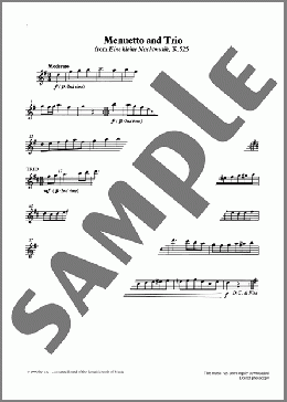 Menuetto and Trio (score&part) from Graded Music for Tuned Percussion, Book II(W. A. Mozart) 楽譜 その他 ダウンロード