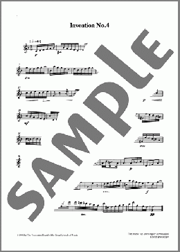 Invention No.4 from Graded Music for Tuned Percussion, Book III(J. S. Bach) 楽譜 その他 ダウンロード