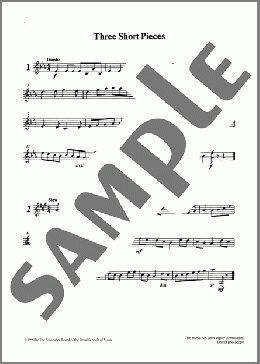 Three Short Pieces from Graded Music for Tuned Percussion, Book II(Ian Wright and Kevin Hathaway) 楽譜 その他 ダウンロード