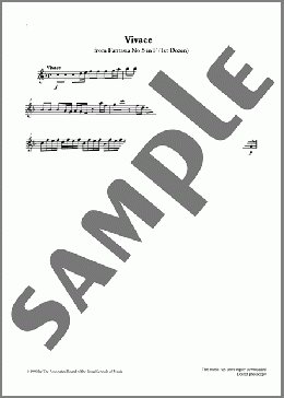 Vivace from Graded Music for Tuned Percussion, Book III(G. P. Telemann) 楽譜 その他 ダウンロード