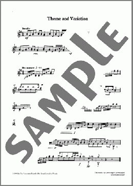 Theme and Variation from Graded Music for Tuned Percussion, Book III(Ian Wright and Kevin Hathaway) 楽譜 その他 ダウンロード