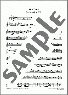 Alla Turca (score&part) from Graded Music for Tuned Percussion, Book IV(W. A. Mozart) 楽譜 その他 ダウンロード