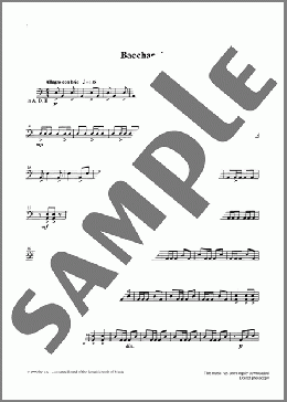 Bacchanale from Graded Music for Timpani, Book IV(Ian Wright) 楽譜 その他 ダウンロード