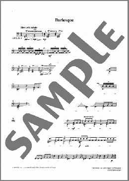 Burlesque from Graded Music for Timpani, Book IV(Ian Wright) 楽譜 その他 ダウンロード