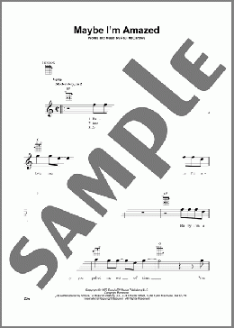 Maybe I'm Amazed(Paul McCartney) 楽譜 その他 ダウンロード