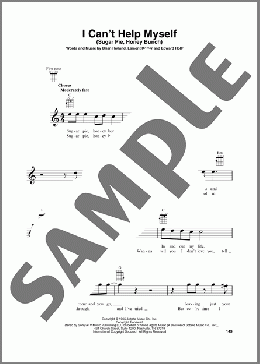 I Can't Help Myself (Sugar Pie, Honey Bunch)(The Four Tops) 楽譜 その他 ダウンロード