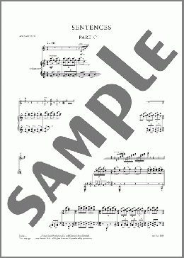 Sentences(Nico Muhly) 楽譜 ピアノ & ボーカル ダウンロード