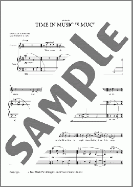 Time In Music Is Much(Nico Muhly/Lancelot Andrews) 楽譜 ピアノ & ボーカル ダウンロード