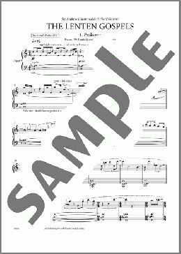 The Lenten Gospels(Nico Muhly/Andrew Hammond) 楽譜 その他 ダウンロード