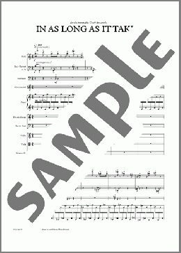 In As Long As It Takes (Score and Parts)(Nico Muhly) 楽譜 その他 ダウンロード
