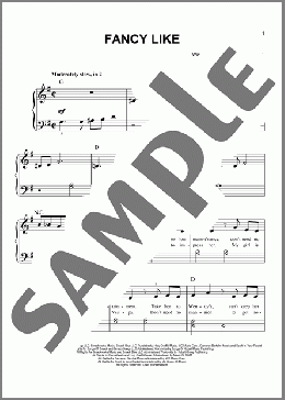 Fancy Like(Walker Hayes) 楽譜 ピアノ（ソロ） ダウンロード