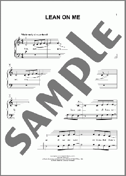 Lean On Me (arr. Joseph Hoffman)(Bill Withers) 楽譜 ピアノ（ソロ） ダウンロード