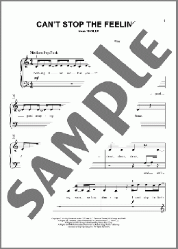 Can't Stop The Feeling! (from Trolls) (arr. Joseph Hoffman)(Justin Timberlake) 楽譜 ピアノ（ソロ） ダウンロード